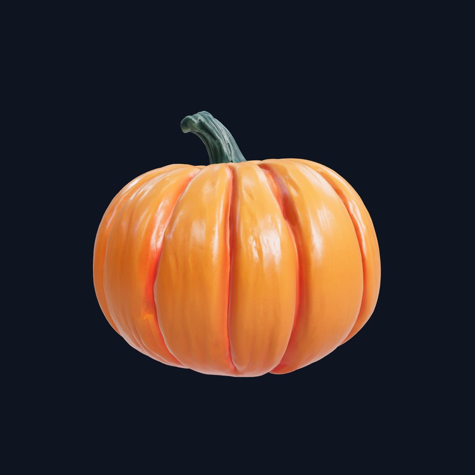 Magical Glowing Pumpkin Fantasy Halloween model pack